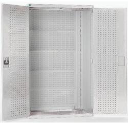 bott Műhelyszekrény perforált panelekkel doboz/szerszámtartókhoz, 120 x 105 x 65 cm, szürke-szürke