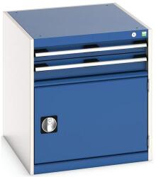 bott Műhely fiókos szekrény Bott Cubio, 70 x 65 x 75 cm, 2 fiók, 1 szekrény, szürke-kék