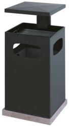 VEPA BINS Szemetes hamutartóval, levehető fedéllel, 80 l, antracit