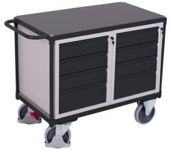 Cordes Műhelykocsi 8 fiókkal, 93 x 119 x 60 cm, szürke