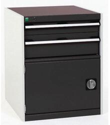 bott Műhely fiókos szekrény Bott Cubio, 80 x 65 x 75 cm, 2 fiók, 1 szekrény, szürke-antracit