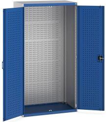 bott Műhelyszekrények perforált panelekkel doboz/szerszámtartókhoz, 200 x 105 x 65 cm, szürke-kék