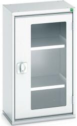 bott Műhelyszekrény átlátszó ajtókkal Bott Verso, 90 x 52, 5 x 35 cm, 2 polccal, szürke-szürke