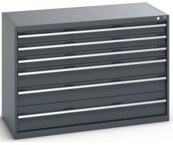 bott Műhely fiókos szekrény Bott Cubio 200, 90 x 130 x 65 cm, 6 fiókos, antracit-antracit