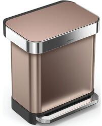 VEPA BINS Szögletes szemetes Liner Pocket zsákadagolóval, 30 l, rózsaarany