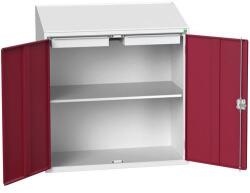 bott Szekrény ferde pulttal Bott Verso Economy, 113 x 105 x 55 cm, 2 polc, 1 fiók, szürke-piros