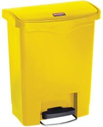 Rubbermaid Slim Jim Step On Front Step szemeteskuka, műanyag, 30 l, sárga