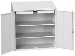 bott Economy ferde íróasztal szekrény, 2 polc, 1 fiók, 113 x 52, 5 x 55 cm, szürke-szürke