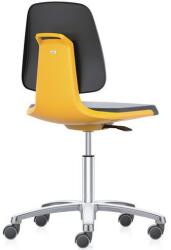 Bimossa Munkaszék Bimos Labsit 9123, háttámla Flex 3D funkcióval, Supertec huzat, alumínium kereszt, narancs/antracit - manutan - 163 957 Ft