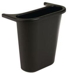 Rubbermaid Soft felakasztható, kültéri műanyag szemetes kosár, fekete, 4, 5 l térfogat