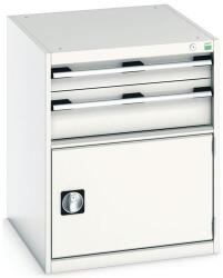 bott Műhely fiókos szekrény Bott Cubio, 80 x 65 x 75 cm, 2 fiók, 1 szekrény, szürke-szürke