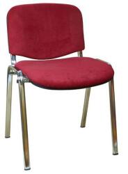 ALBA CR ISO Velours Chrom konferenciaszék, bordó