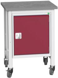 bott Mobil műhelyasztal Bott Verso Storage, 93 x 70 x 60 cm, 1 szekrény, linóleum, szürke-piros
