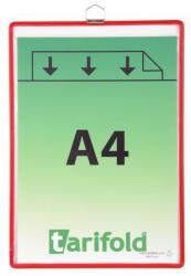 Djois Bemutatótábla Tarifold A4, fÜllel, piros