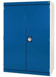 bott Cubio műhelyszekrény, 120 x 80 x 52, 5 cm, perforált ajtó, szürke-kék