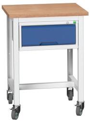 bott Mobil műhelyasztal Bott Verso Storage, 93 x 70 x 60 cm, 1 fiók, multiplex, szürke-kék