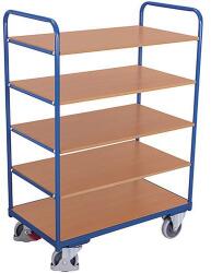 Cordes Magas polcos kocsi, 250 kg-ig, 5 polcos, 153 x 126 x 80 cm, kék