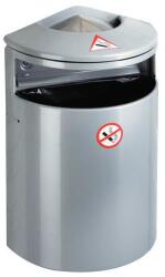 Mottez Falra szerelhető hulladékgyűjtő hamutartóval Mottez - 13 l