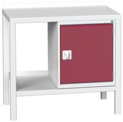 bott Műhelyasztal Bott Verso Weld, 91 x 100 x 60 cm, 1 szekrény, acél, szürke-piros - manutan - 422 758 Ft