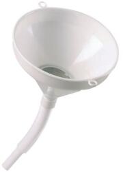 Mobil Plastic Műanyag tölcsér szitával és rugalmas tömlővel, átmérője 250 mm