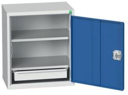 bott Verso Economy fali szekrény, 60 x 52, 5 x 35 cm, 2 polc, 1 fiók, szürke-kék
