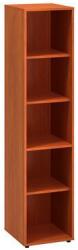 Alfa Office Alfa 500 magas, keskeny szekrény, 178 x 40 x 45 cm, nyitott, cseresznye mintázat