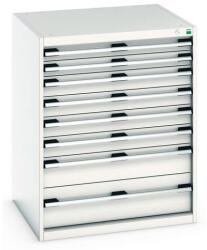 bott Műhely fiókos szekrény Bott Cubio 200, 100 x 80 x 75 cm, 8 fiókos, szürke-szürke