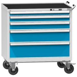 POLAK Műhelykocsi ZGM84-1, 54x36D, 1037 x 753 x 1105 mm, szürkéskék