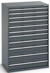 bott Műhely fiókos szekrény Bott Cubio 200, 160 x 105 x 75 cm, 11 fiókos, antracit-antracit