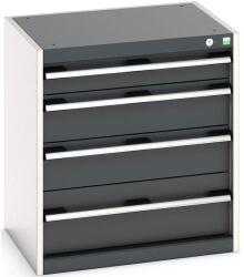 bott Műhely fiókos szekrény Bott Cubio, 70 x 65 x 52, 5 cm, 4 fiókos, szürke-antracit