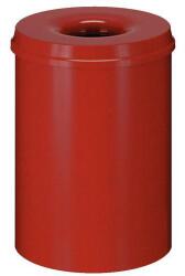 VEPA BINS Tűzálló fém szemetes - 110 l, piros