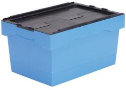 UTZ Műanyag szállítódoboz színes burkolattal, 55 l, fekete