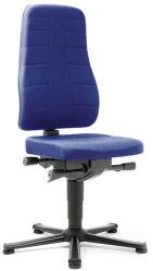 Bimossa Munkaszék Bimos All In One 9643 siklóval, lábtartó nélkül, szövet ülés, magas háttámla, kék