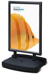 Showdown Displays Windtalker City reklámállvány, fekete, B1