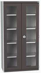 bott Műhelyszekrény átlátszó ajtókkal Bott Cubio, 200 x 105 x 52, 5 cm, 4 polccal, szürke-antracit