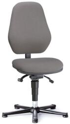 Bimossa Munkalaboratóriumi szék Bimos Basic 9132 siklóval, lábtartó nélkül, tartós kontaktus, szövet, magas háttámla, szürke