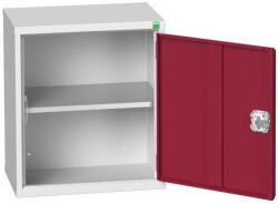 bott Verso fali szekrény, 60 x 52, 5 x 35 cm, 1 polc, szürke-piros