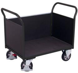 Cordes Platform kocsi két fogantyúval, teljesen párnázott és oldalfallal, 1000 kg-ig, 101, 5 x 219, 5 x 80 cm, szürke