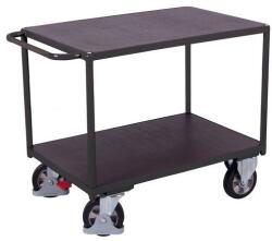 Variofit Polcos kocsi fogantyúval, 1000 kg-ig, 2 polc, 92, 5 x 179 x 80 cm, szürke