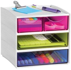 CEP MyCube mini rekeszmodul, 4 rekeszes, szürke/színes