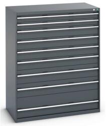 bott Műhely fiókos szekrény Bott Cubio 200, 160 x 130 x 75 cm, 9 fiókos, antracit-antracit