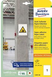 Avery-Zweckform öntapadós címke kiváló tapadóképességgel, papír, fehér