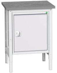 bott Műhelyasztal Bott Verso, 78-93 x 70 x 60 cm, 1 szekrény, linóleum, szürke-szürke