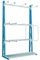 Manorga Epsivol egyoldalú függőleges fém állvány, hozzáépíthet? ? , 250 x 180 x 50 cm, kék