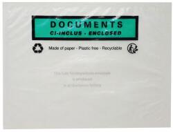 Pac List Öntapadós dokumentumzsebek, nyomtatással, 120 x 162 mm, 1000 db