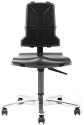 Bimossa Műhelyszék Bimos Sintec 9816 kerekekkel, szövet, fekete