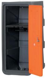 EMP Műanyag öltözőszekrény EMP, polccal, 1 rész, narancssárga
