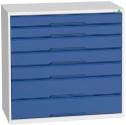 bott Műhely fiókos szekrény Bott Verso, 100 x 105 x 55 cm, 7 fiókos, szürke-kék