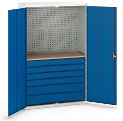 bott Fiókos műhelyszekrény Bott Verso, 200 x 130 x 55 cm, 6 fiókos, szürke-kék