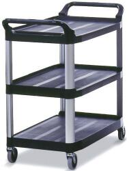 Rubbermaid X-Tra szervízkocsi, fekete